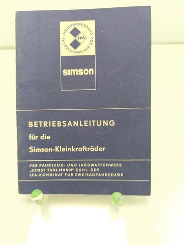Simson betriebsanleitung s51 - betriebsanleitung,
