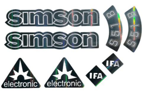 Simson s51 aufkleber - b, set