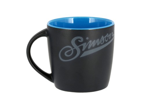 Tasse simson schwarz - tasse, blau