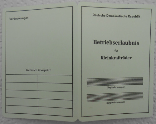 Betriebserlaubnis schwalbe - ,