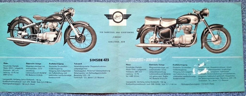 Simson suhl motorrad 425 - simson,